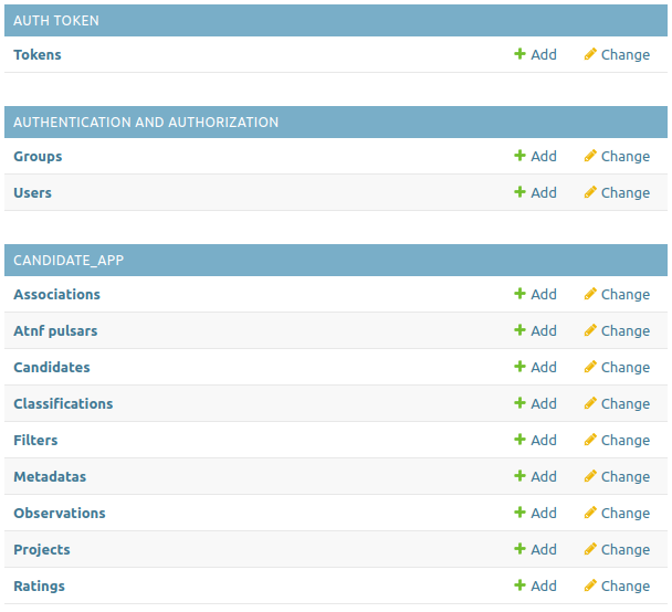 Admin Pages